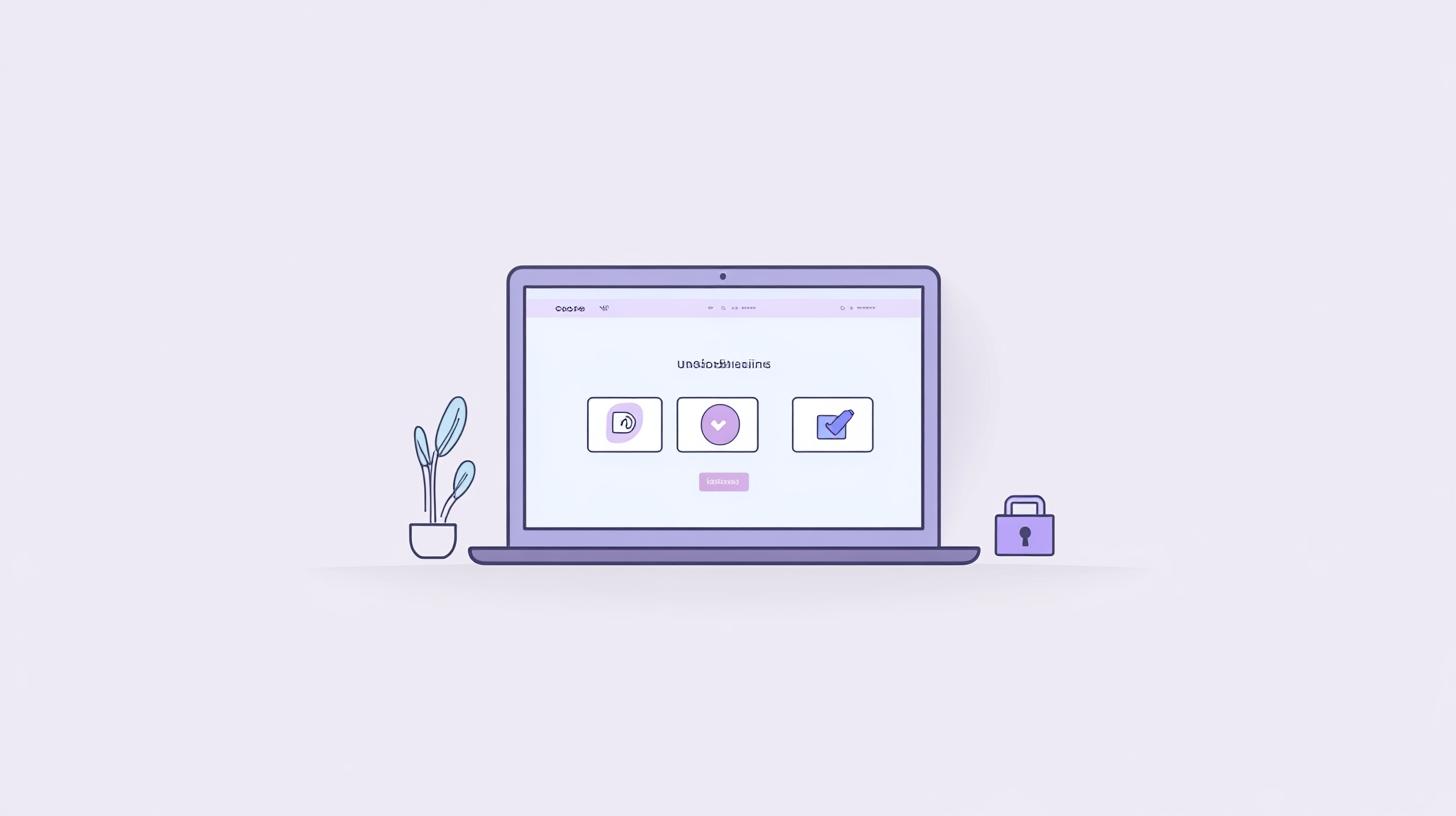 A laptop displaying a beautifully designed homepage