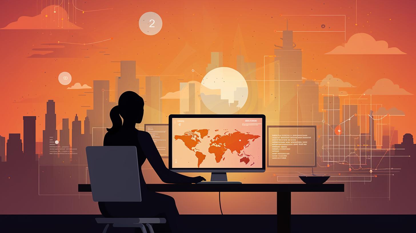 Person analyzing SEO trends