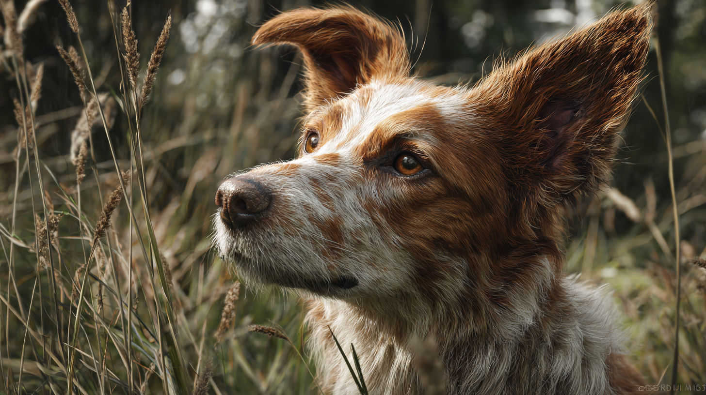 A realistic image of a dog displaying flaky skin and redness highlighting common dog skin problems