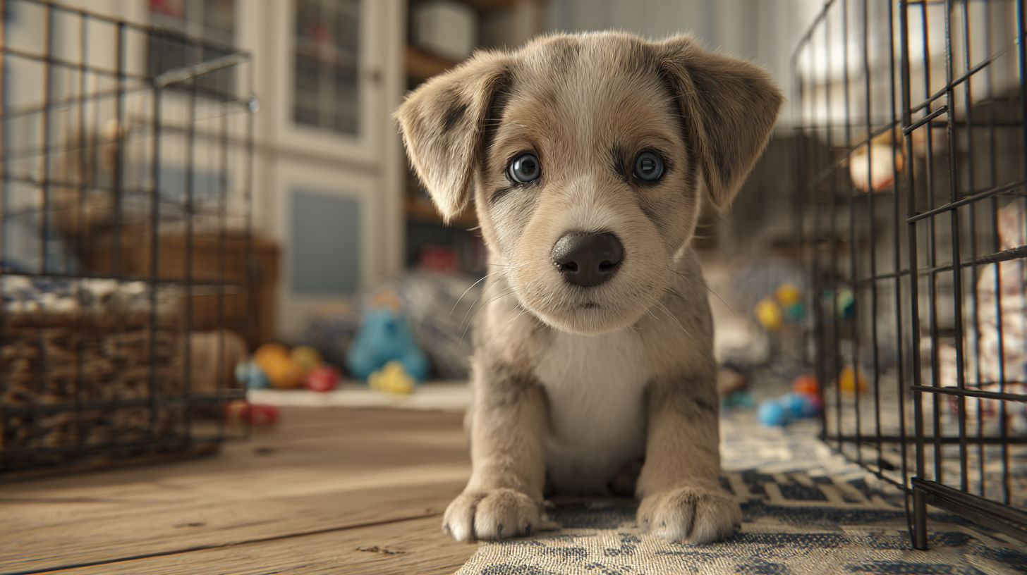 Puppy showing signs of separation anxiety